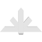Ekena Millwork Kennewick Architectural Grade PVC Gable Bracket, 48"W x 28"H x 6"D x 6"F, 14/12 Pitch GBP048X28X0606KEN00 - alternate 4